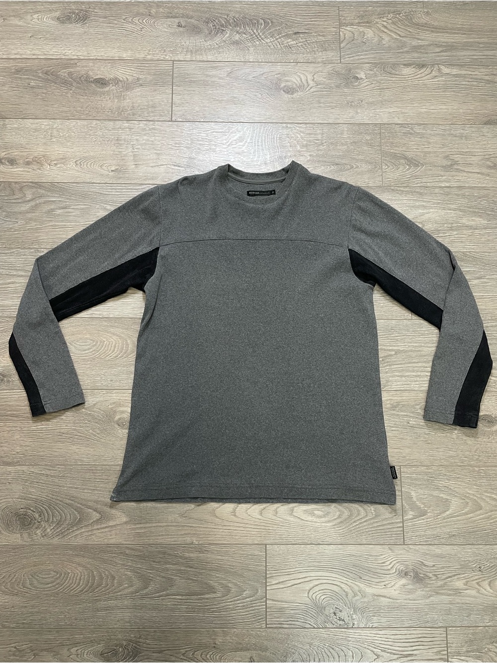 Rudsak Collection Grey Charcoal Long Sleeve Top Size Small Made in Canada Cotton